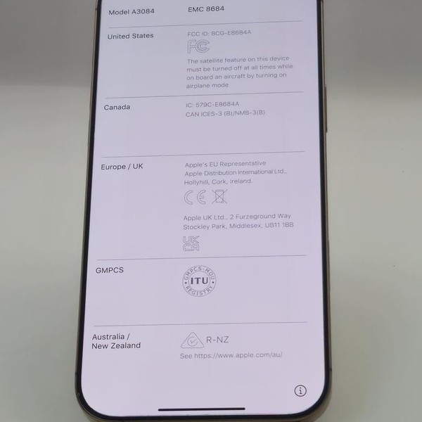 Apple iPhone 16 Pro Max - Unlocked, 256 GB, Desert, A3084