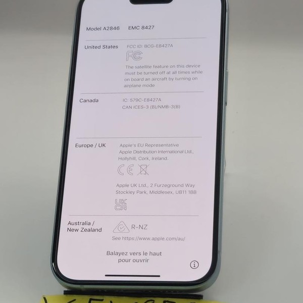 Apple iPhone 15 - Verizon, 128 GB, Blue, A2846