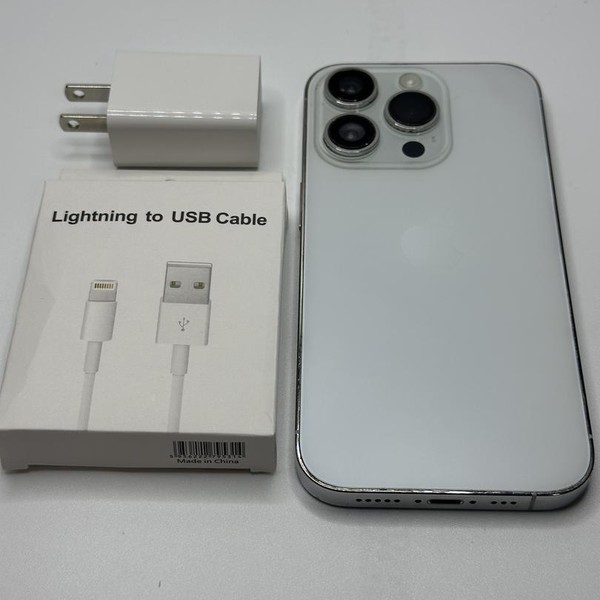 Apple iPhone 14 Pro - Unlocked, 128 GB, Silver, A2650