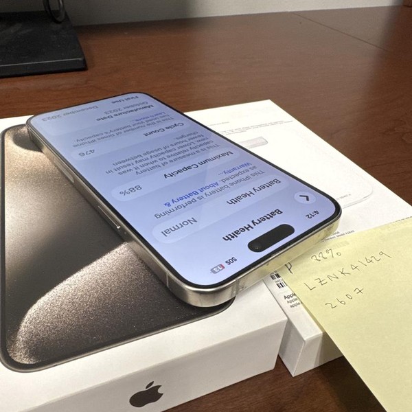 Apple iPhone 15 Pro Max - Unlocked, 256 GB, Natural, A2849