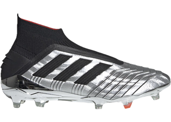 adidas Predator 19+ Firm Ground Cleat Silver Black Red for sale