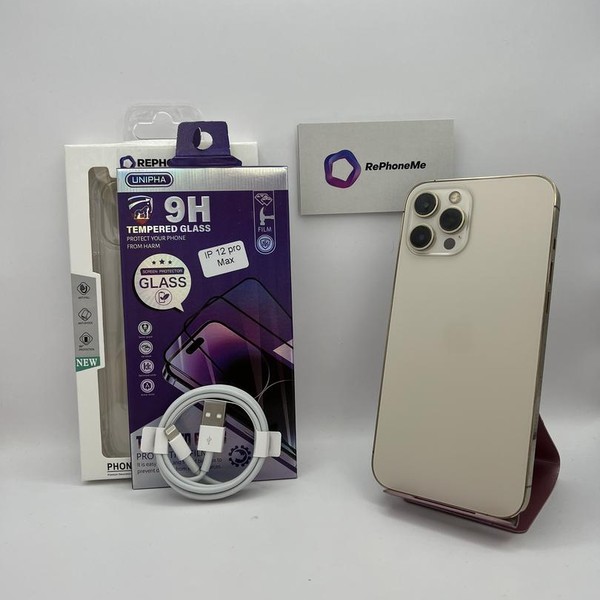 Apple iPhone 12 Pro Max - Unlocked, 128 GB, Gold, A2342