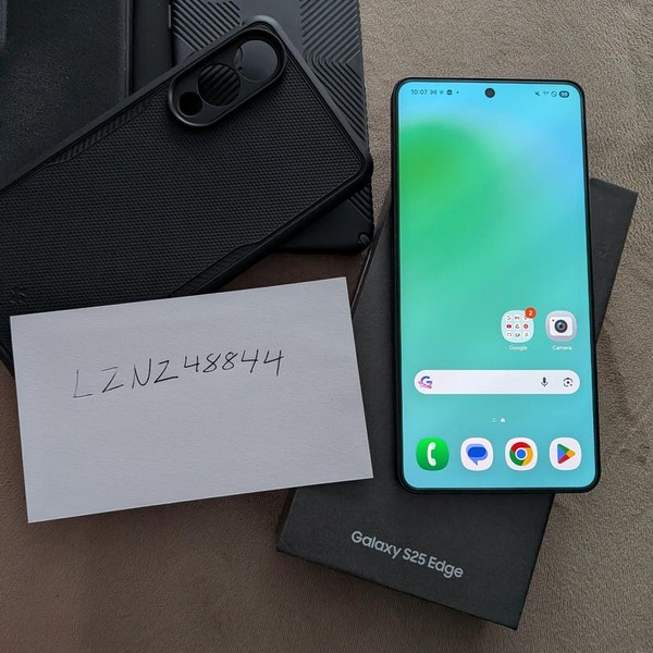 Samsung Galaxy S25 Edge - Unlocked, Jetblack, 256 GB, 12 GB, SM-S937U1