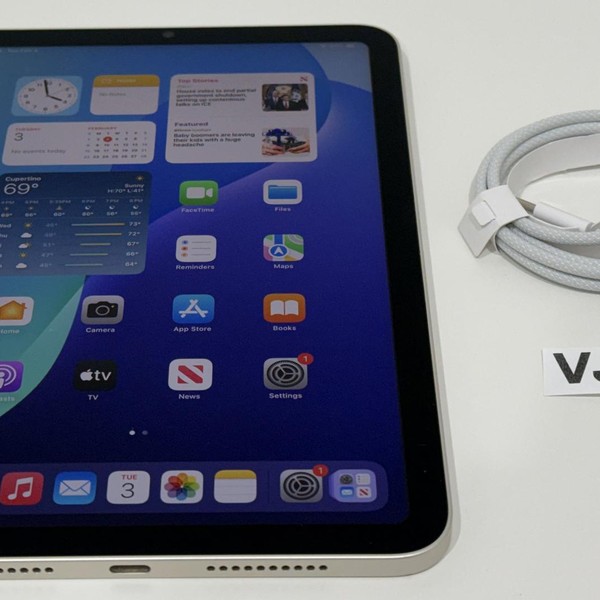 Apple iPad Mini 6th Gen - Wi-Fi, 64 GB, Starlight, A2567