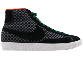 Nike Blazer Mid Woven Black/Black-Gorge Green-Team Orange for sale