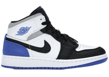 Jordan 1 Mid SE White Black Royal (GS) for sale