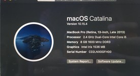 Good
													MacBook Pro 2013 (Retina) - 13" - Silver, 256 GB, 8 GB, photo 2 of 5