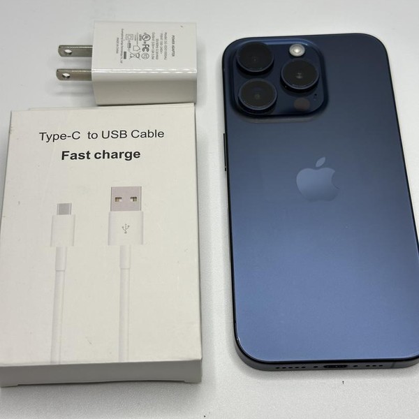 Apple iPhone 15 Pro - Unlocked, 128 GB, Blue, A2848