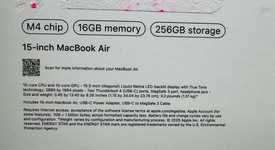 New
													MacBook Air 2025 (M4) - 15" - Apple M4, Midnight, 256 GB, 16 GB, photo 2 of 3