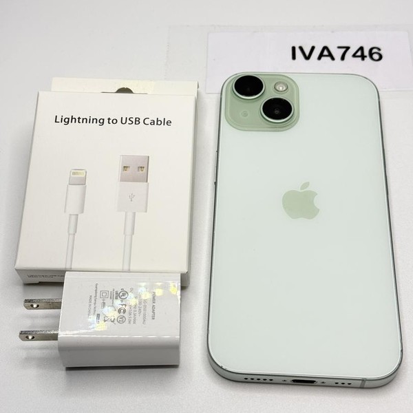 Apple iPhone 15 - Unlocked, 128 GB, Green, A2846