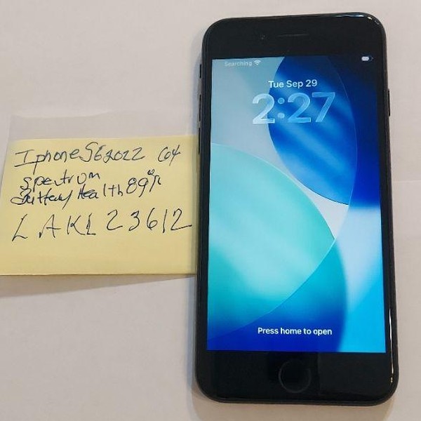 Apple iPhone SE 3rd Gen 2022 - Spectrum, 64 GB, Midnight, A2595