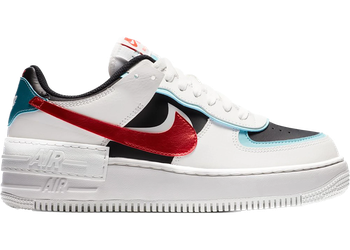 Nike Air Force 1 Low Shadow Bleached Aqua Chile Red (Women's) for sale