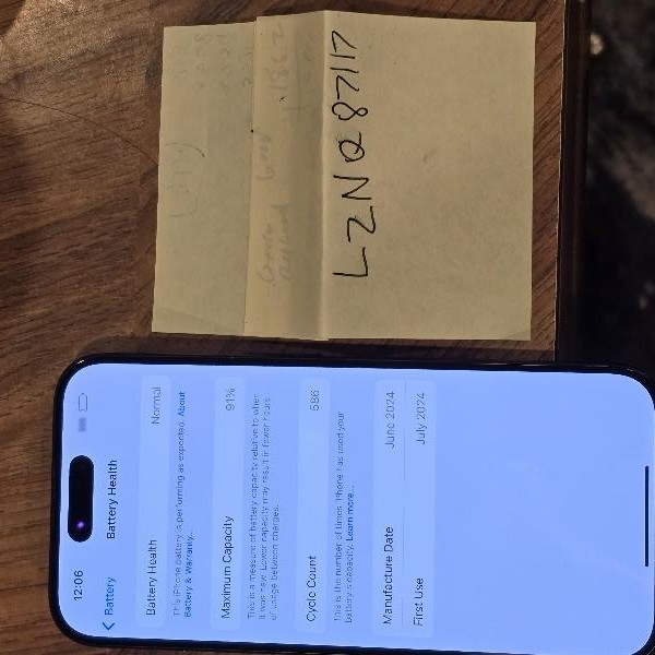 Apple iPhone 15 Pro - Unlocked, 256 GB, Black, A2848