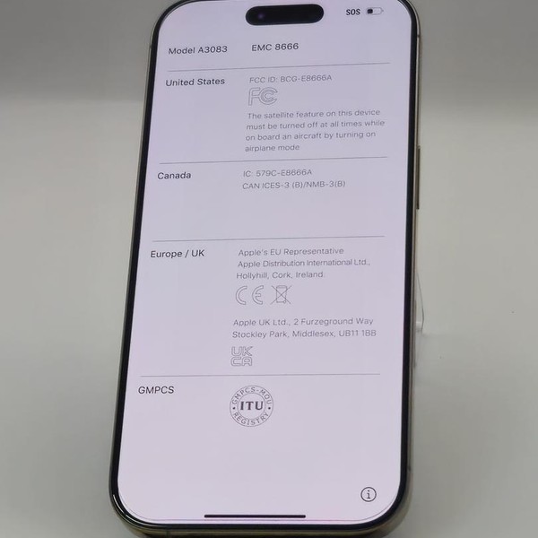 Apple iPhone 16 Pro - Unlocked, 256 GB, Natural, A3083