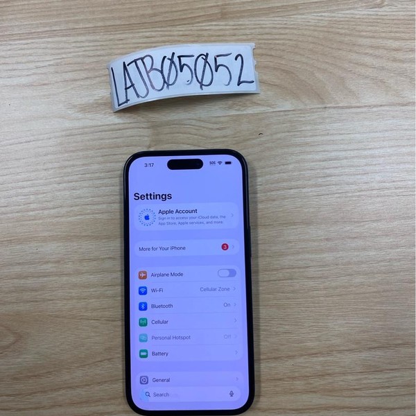 Apple iPhone 15 - Unlocked, 128 GB, Black, A2846