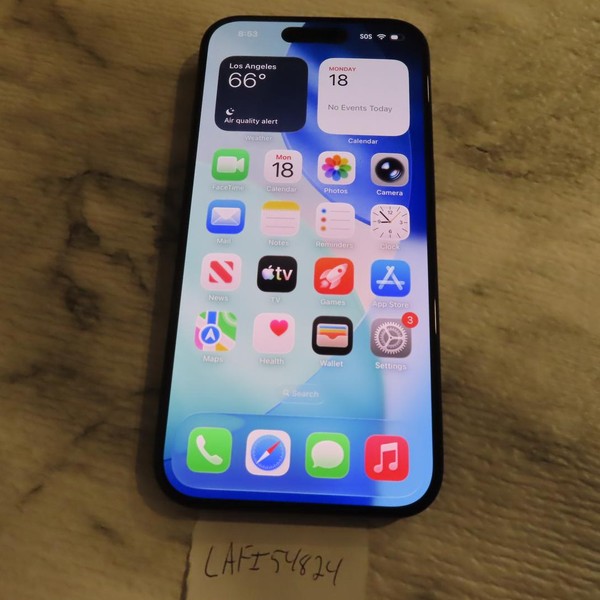 Apple iPhone 15 Pro - Unlocked, 128 GB, Blue, A2848