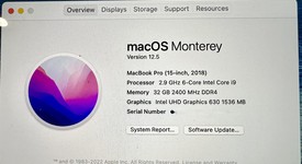 Mint
													MacBook Pro 2018 (With Touch Bar) - 15" - I9, Gray, 2 TB, 32 GB, photo 3 of 11