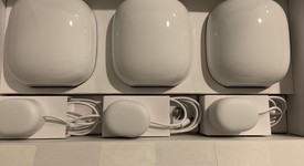 Mint
													Google Nest Wifi Pro 6e Mesh Router - Snow, 3-Pack, photo 1 of 5