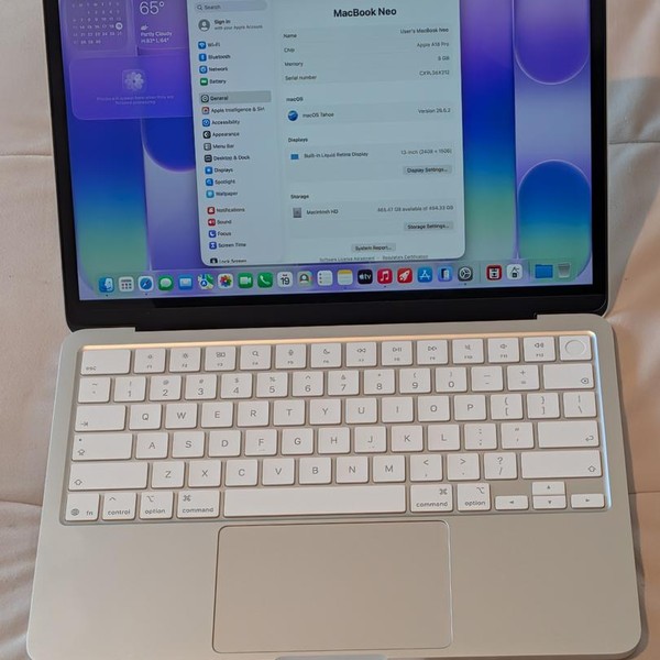 MacBook Neo 2026 - 512 GB, Silver, 8 GB, Apple A18 Pro
