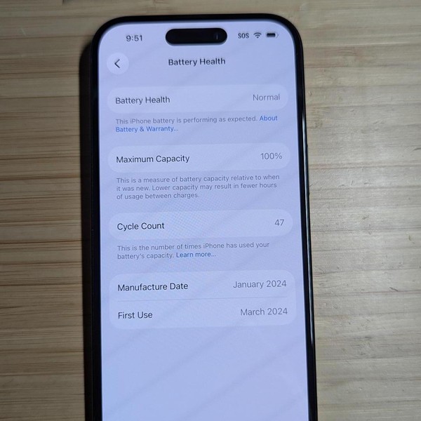 Apple iPhone 15 - Unlocked, 128 GB, Black, A2846