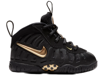 Nike Air Foamposite Pro Black Metallic Gold (TD) for sale