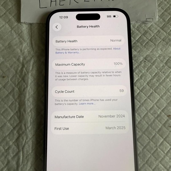 Apple iPhone 16 - Unlocked, 128 GB, Black, A3081