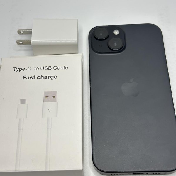Apple iPhone 15 - Unlocked, 128 GB, Black, A2846