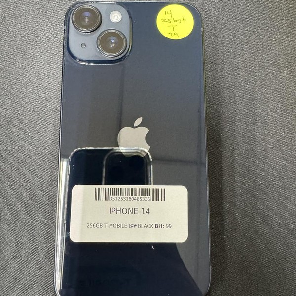 Apple iPhone 14 - T-Mobile, 256 GB, Midnight, A2649