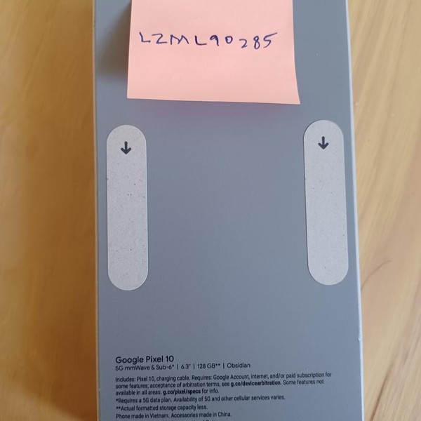 Google Pixel 10 - T-Mobile, 128 GB, Obsidian, GLBW0