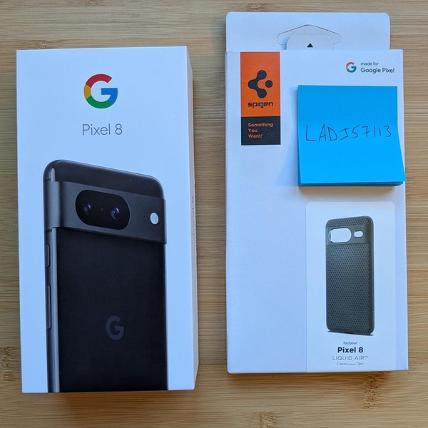 Google Pixel 8 - Unlocked, 128 GB, Obsidian, 8 GB, G9BQD, Sub-6 5G