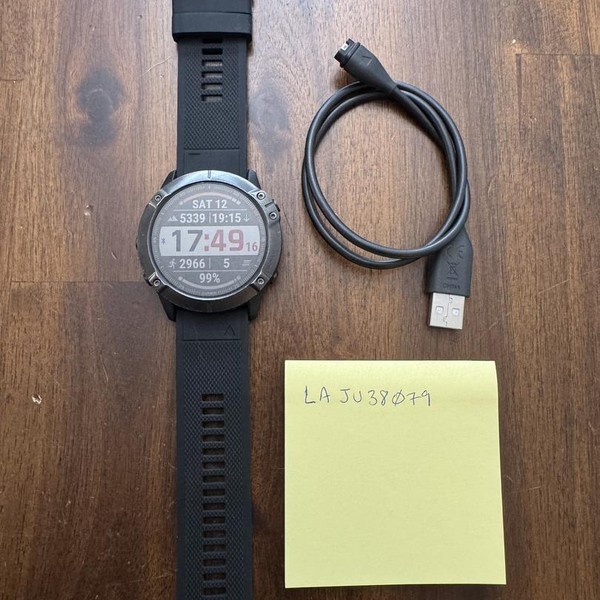 Garmin Fenix 6X - Black, Sapphire