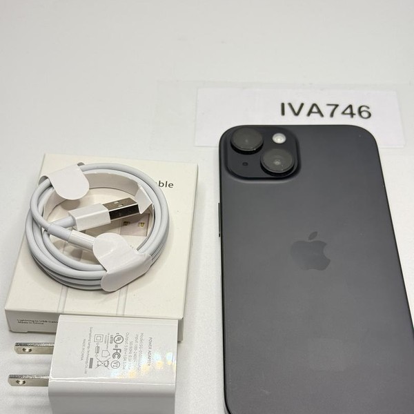 Apple iPhone 15 - Unlocked, 128 GB, Black, A2846