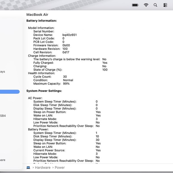 MacBook Air 2023 (M2) - 15 inch - 256 GB, Midnight, 8 GB, Apple M2