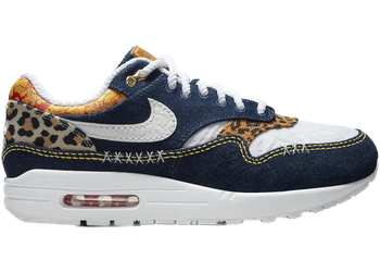 Nike Air Max 1 Premium Denim Leopard for sale