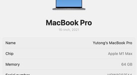 Mint
													MacBook Pro 2021 - 16" - Apple M1 Max, Gray, 2 TB, 64 GB, photo 4 of 13