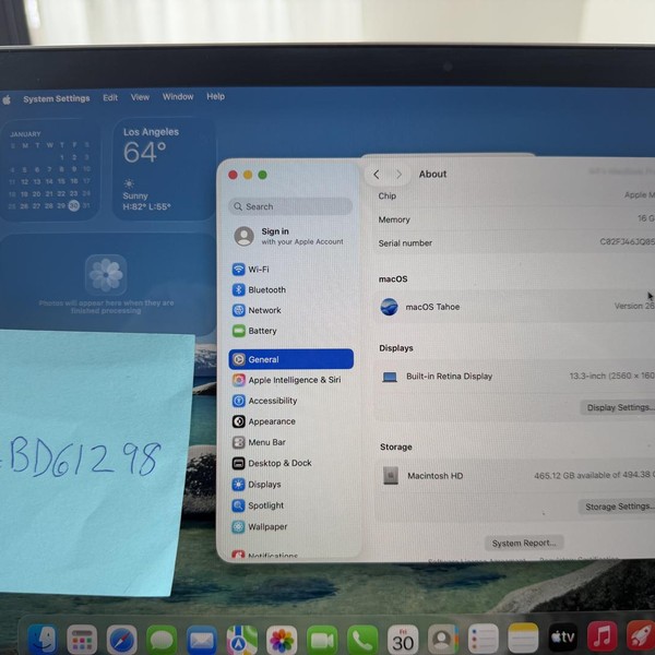 MacBook Pro 2020 - 13 inch - 512 GB, Gray, 16 GB, Apple M1