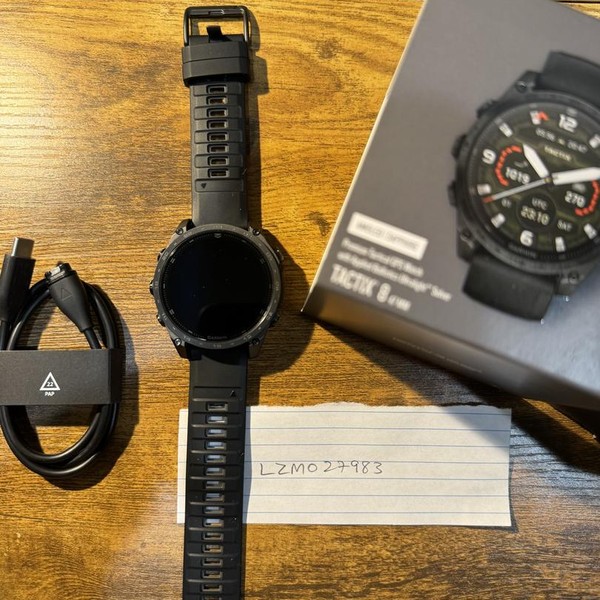 Garmin Tactix 8 - Black, AMOLED