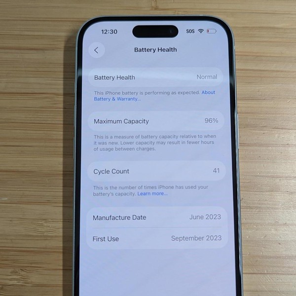 Apple iPhone 15 - Unlocked, 128 GB, Blue, A2846