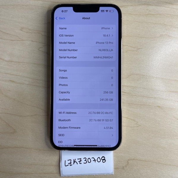 Apple iPhone 13 Pro - Unlocked, 256 GB, Gold, A2483