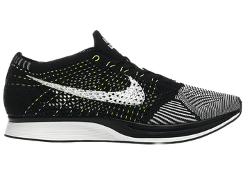 Nike Flyknit Racer Black White Volt for sale