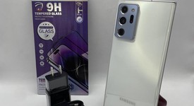 Good
													Samsung Galaxy Note 20 Ultra 5G - Unlocked, Mystic White, 128 GB, 12 GB, SM-N986U1, photo 1 of 4