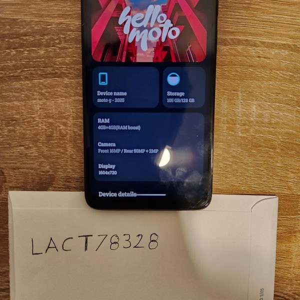 Moto G 5G (2025) - Unlocked, 128 GB, Gray