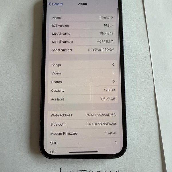 Apple iPhone 12 - Unlocked, 128 GB, Black, A2172