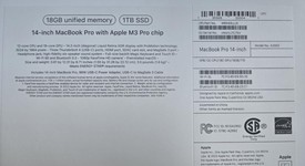New
													MacBook Pro Late 2023 (M3) - 14" - Apple M3 Pro 12-core, Black, 1 TB, 18 GB, 18-core GPU, photo 3 of 5