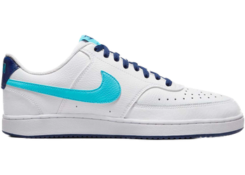 Nike Court Vision Low White Blue Void Turquoise for sale
