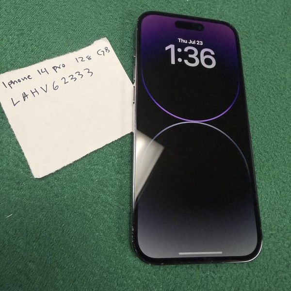 Apple iPhone 14 Pro - Unlocked, 128 GB, Purple, A2650