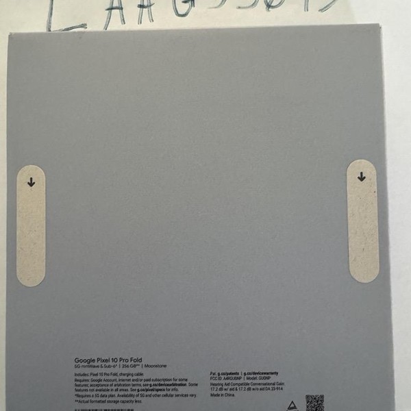 Google Pixel 10 Pro Fold - Verizon, 256 GB, Moonstone, GU0NP