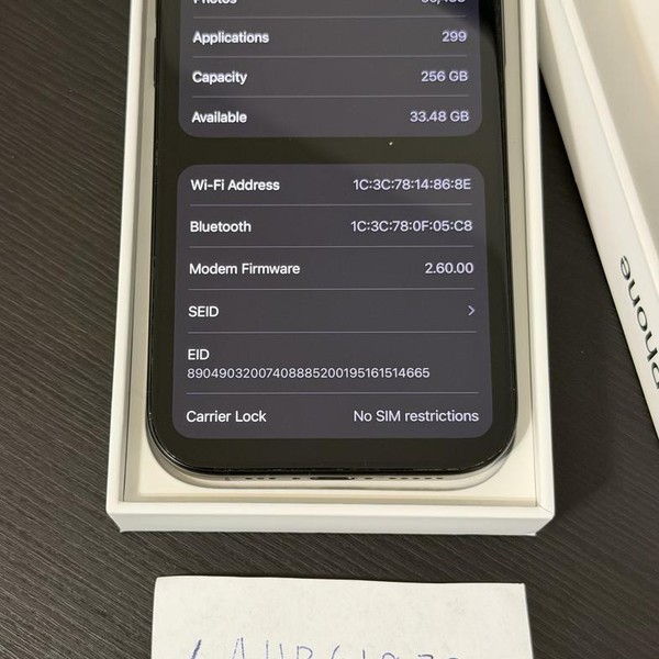 Apple iPhone 16 Pro - Unlocked, 256 GB, Black, A3083