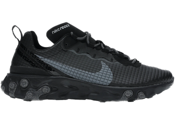 Nike React Element 55 Grid Black Dark Grey for sale