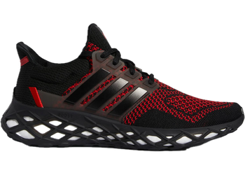adidas Ultra Boost Web DNA Core Black Vivid Red for sale